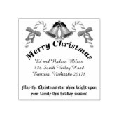 Kerstabel Kabellen en het Adres van de Terugkeer B Rubberstempel (Afrduk)