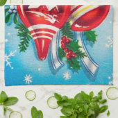 kerstabel met het oogstjaar theedoek (Gevouwen)