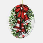 kerstabel met kerstabel keramisch ornament (Rechts)