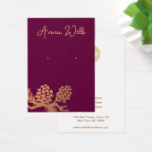 Kerstabel met kerstabel visitekaartje (Bureau)