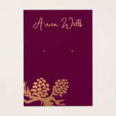 Kerstabel met kerstabel visitekaartje (Voorkant)