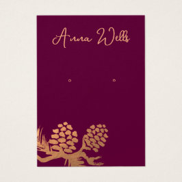 Kerstabel met kerstabel visitekaartje