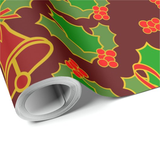 Kerstabel patroon cadeaupapier (Rol Hoek)