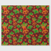 Kerstabel patroon cadeaupapier (Vlak)