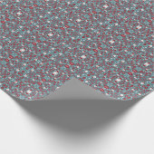 Kerstabel patroon cadeaupapier (Hoek)