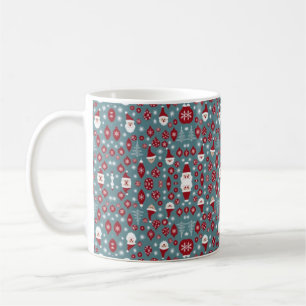 Kerstabel patroon koffiemok
