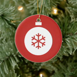 Kerstabel Rood Ornament