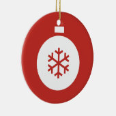 Kerstabel Rood Ornament (Rechts)