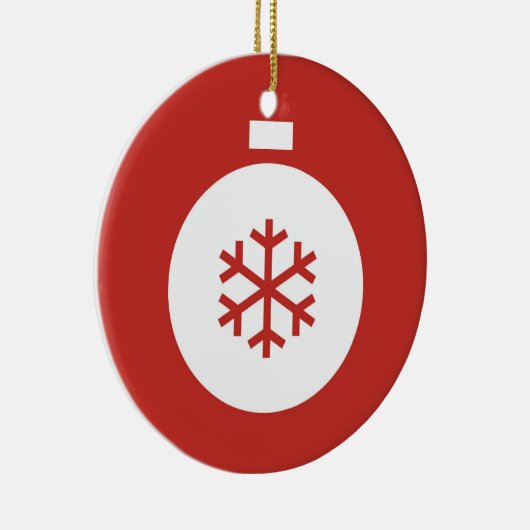 Kerstabel Rood Ornament (Rechts)