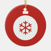 Kerstabel Rood Ornament (Voorkant)