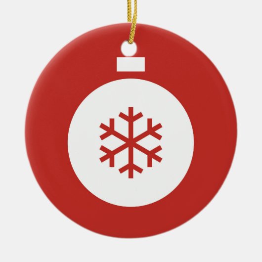 Kerstabel Rood Ornament (Voorkant)