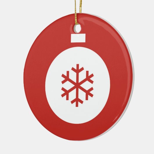 Kerstabel Rood Ornament (Links)