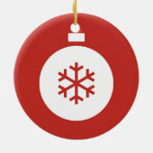 Kerstabel Rood Ornament (Achterkant)