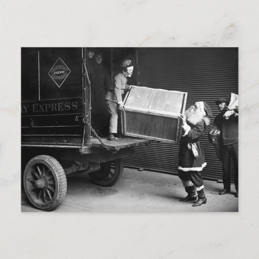 Kerstabel uit de jaren 20 feestdagenkaart (Voorkant)