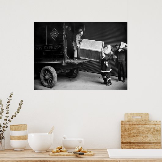 Kerstabel uit de jaren 20 poster (Keuken)