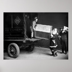 Kerstabel uit de jaren 20 poster