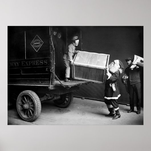 Kerstabel uit de jaren 20 poster (Voorkant)