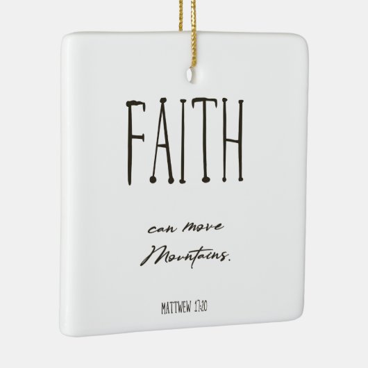 Kerstabel Verse Faith Ceramic Ornament (Rechts)