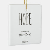 Kerstabel Verse Hope keramisch Ornament (Rechts)