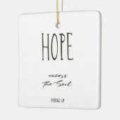 Kerstabel Verse Hope keramisch Ornament (Links)