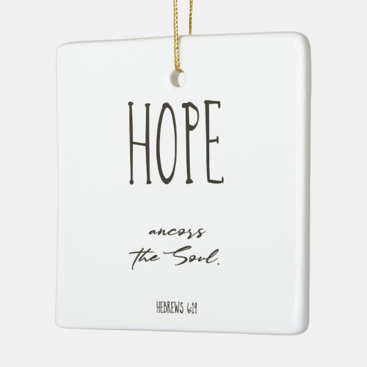 Kerstabel Verse Hope keramisch Ornament (Links)