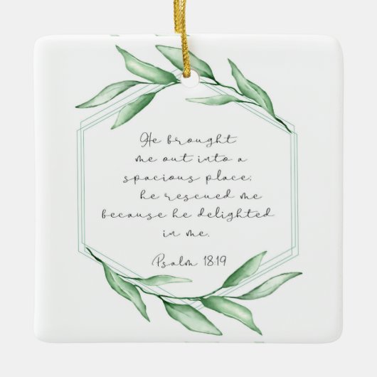 Kerstabel Verse keramische versiering Keramisch Ornament (Voorkant)