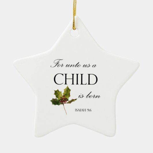 Kerstabel Verse keramische versiering Keramisch Ornament (Voorkant)