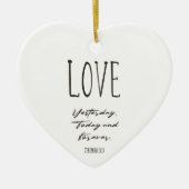 Kerstabel Verse Love Ceramic Ornament (Voorkant)