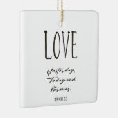 Kerstabel Verse Love Ceramic Ornament (Rechts)