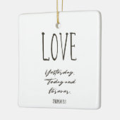 Kerstabel Verse Love Ceramic Ornament (Links)