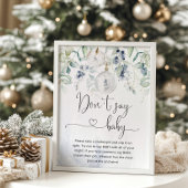 Kerstabel Zeg geen baby spel Poster