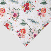 Kerstabloemen en driehoekspatroon tissuepapier (Detail)