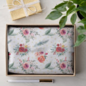 Kerstabloemen en driehoekspatroon tissuepapier (Geschenk)