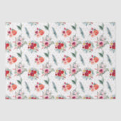 Kerstabloemen en driehoekspatroon tissuepapier (Voorkant)