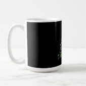 Kerstabomen Black Metallic Green Elegant Koffiemok (Links)