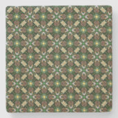 Kerstabomen Pine Cones Patroon Stenen Onderzetter (Voorkant)