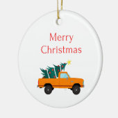 kerstaboom keramisch ornament (Links)