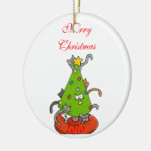 Kerstaboom Keramisch Ornament (Links)