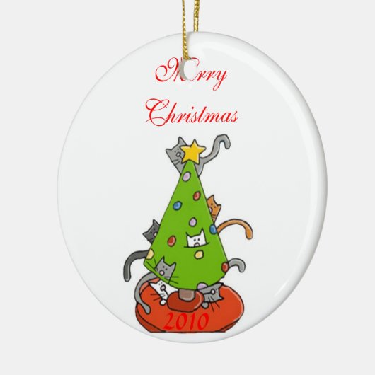 Kerstaboom Keramisch Ornament (Links)