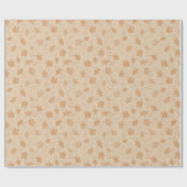 Kerstabrood en koekjes cadeaupapier (Vlak)