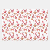 Kerstabrood Koekjes en Behandelingen Inpakpapier Vel (Voorkant 3)