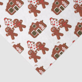 Kerstabrood Koekkerhuis Mensen Tissuepapier (Detail)