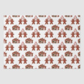 Kerstabrood Koekkerhuis Mensen Tissuepapier (Voorkant)