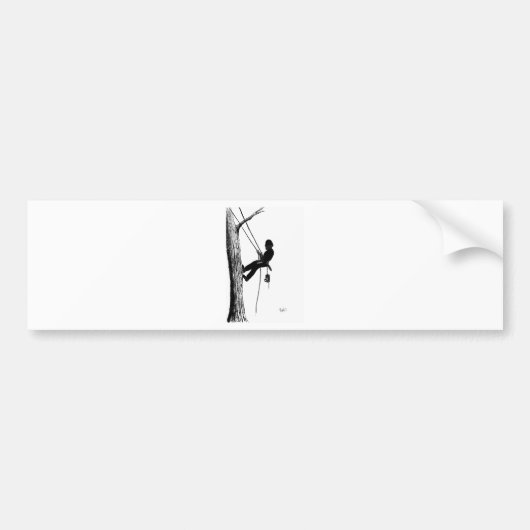 Kerstacadecadeau voor chirurg Arborist Bumpersticker (Voorkant)