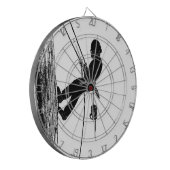 Kerstacadecadeau voor chirurg Arborist Dartbord (Voorkant Links)