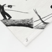 Kerstacadecadeau voor chirurg Arborist Fleece Deken (Hoek)