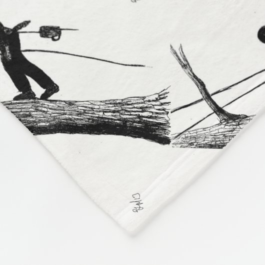 Kerstacadecadeau voor chirurg Arborist Fleece Deken (Hoek)