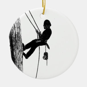 Kerstacadecadeau voor chirurg Arborist Keramisch Ornament