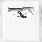 Kerstacadecadeau voor chirurg Arborist Rechthoekige Sticker (Tas)