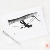 Kerstacadecadeau voor chirurg Arborist Rechthoekige Sticker (Envelop)